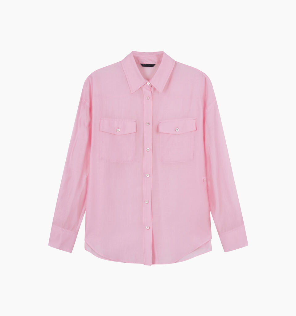 Camicia rosa con tasche - sisley k camicie - Rosa | Sisley K image number 1